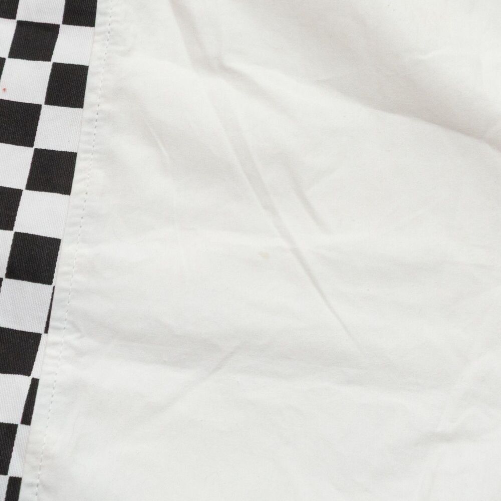 12th Tribe‎  S/M Tall Women's White Black Checkered Side Zip Track Joggers - Picture 10 of 10